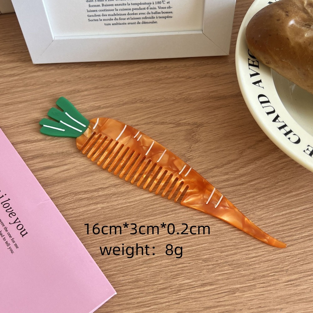 Hair Care Vegetables - 헤어 케어 튤립 아세테이트 빗 만화