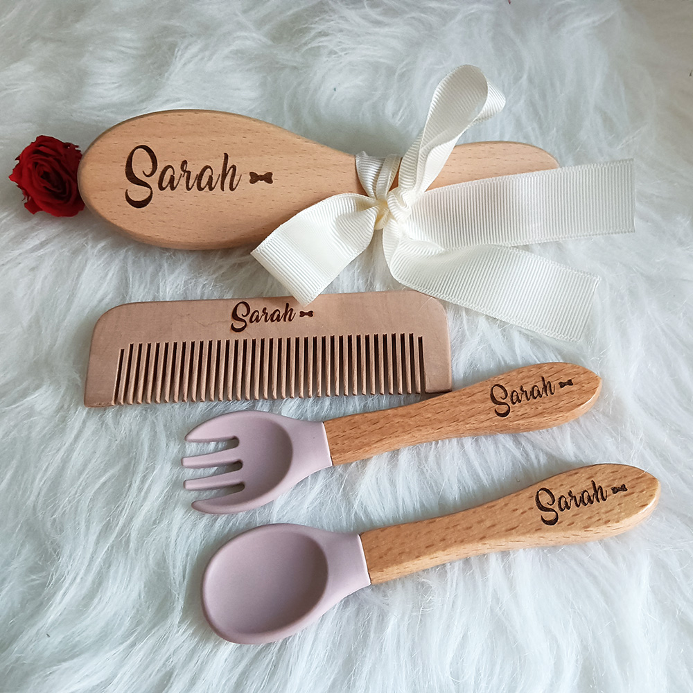 사용자 정의 이름 베이비 케어 헤어 브러시, 실리콘 스 - House Hair Care 리뷰 및 가격